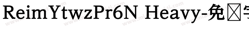 ReimYtwzPr6N Heavy字体转换